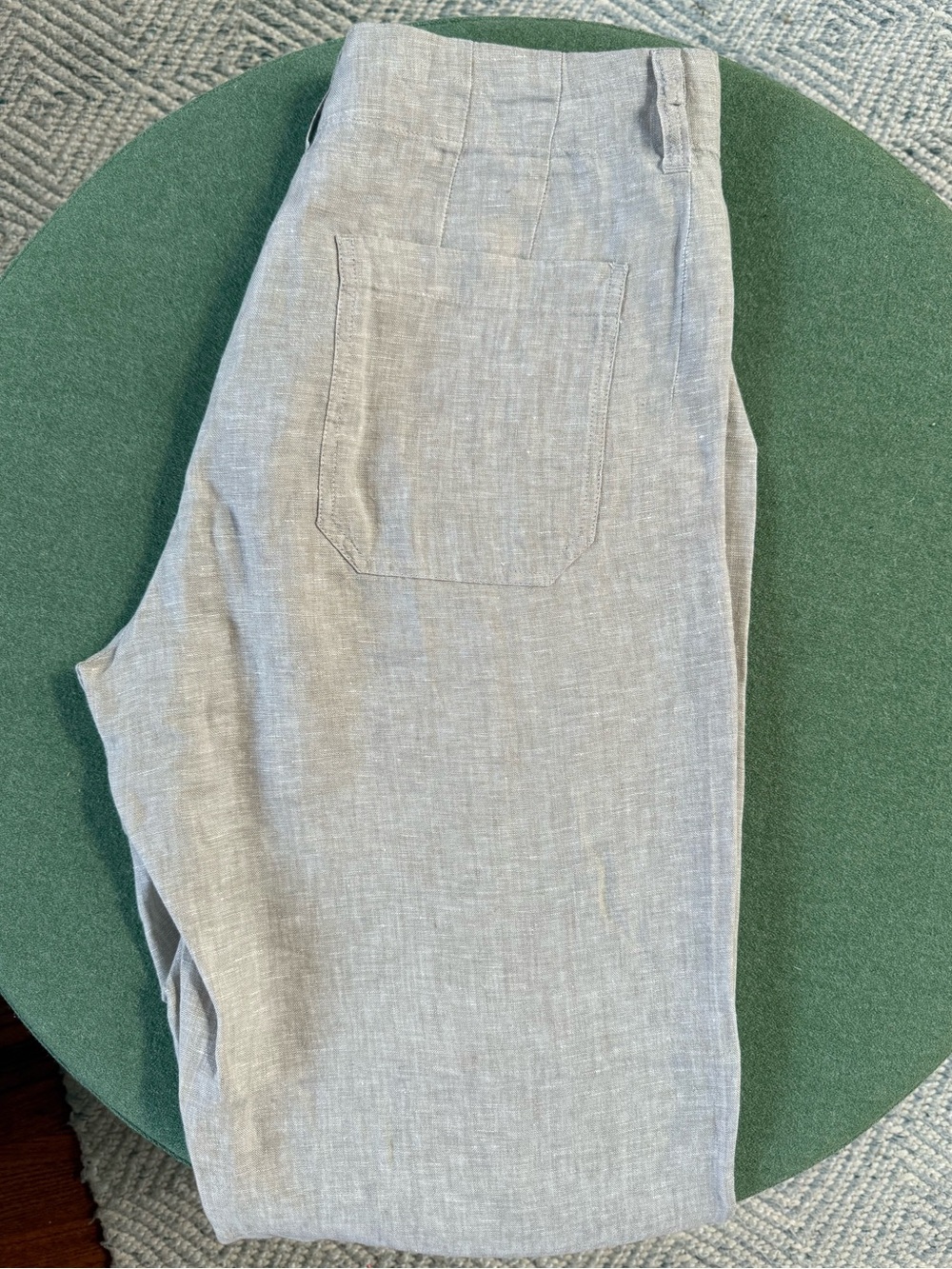 Quince 100% European Linen Patch Pocket Wide Leg Pant - Picture 5 of 8